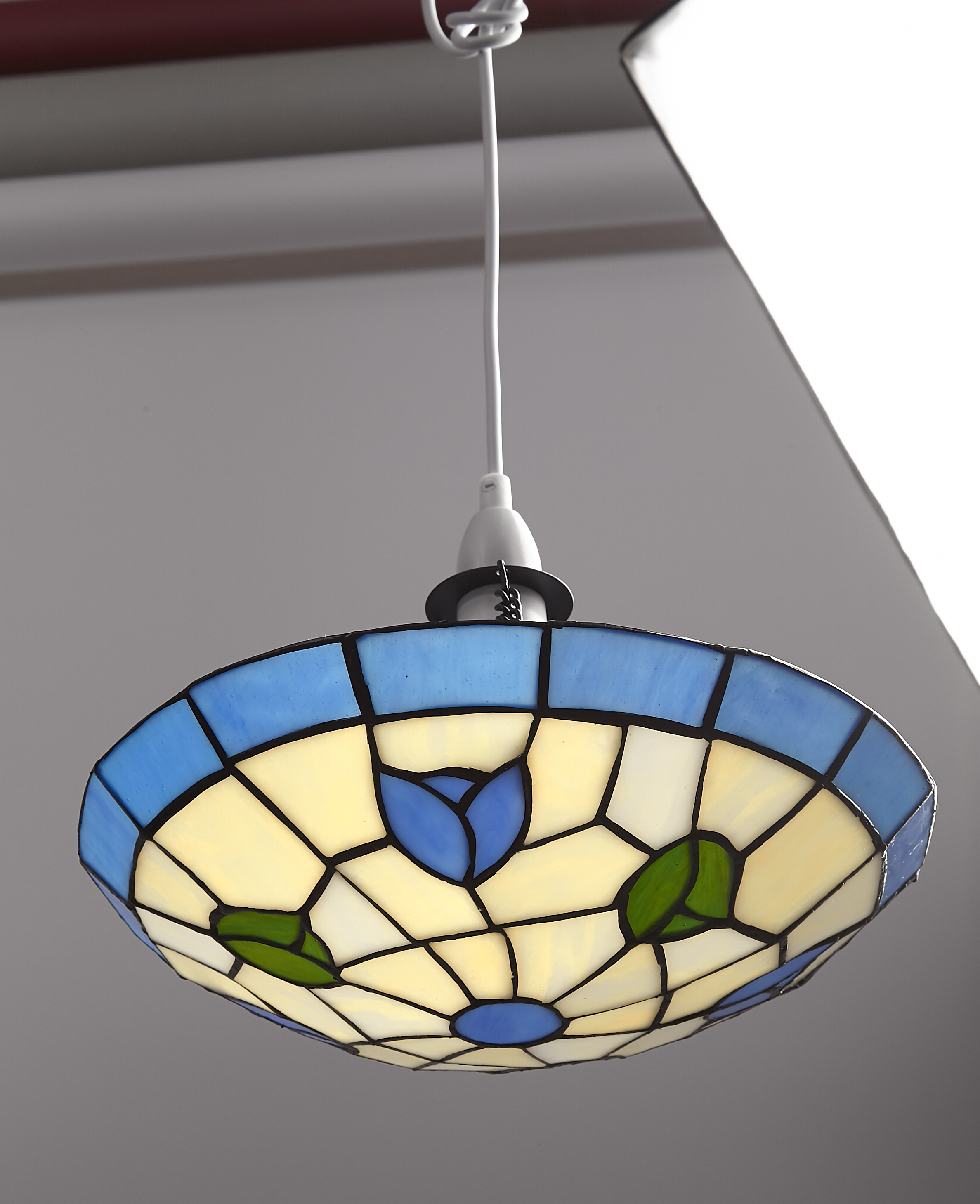 tiffany style ceiling uplighter